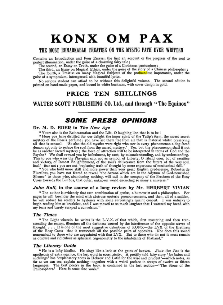 Original scan of The Equinox (Volume I, Number X), PDF page 602