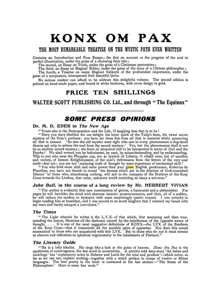 Original scan of The Equinox (Volume I, Number X), PDF page 602