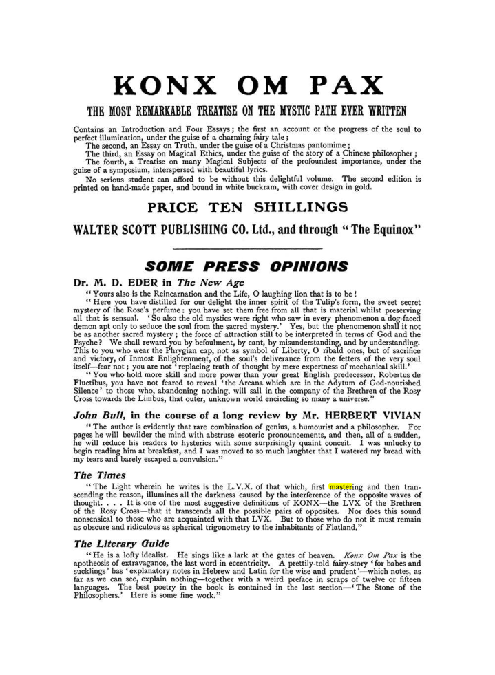 Original scan of The Equinox (Volume I, Number X), PDF page 602