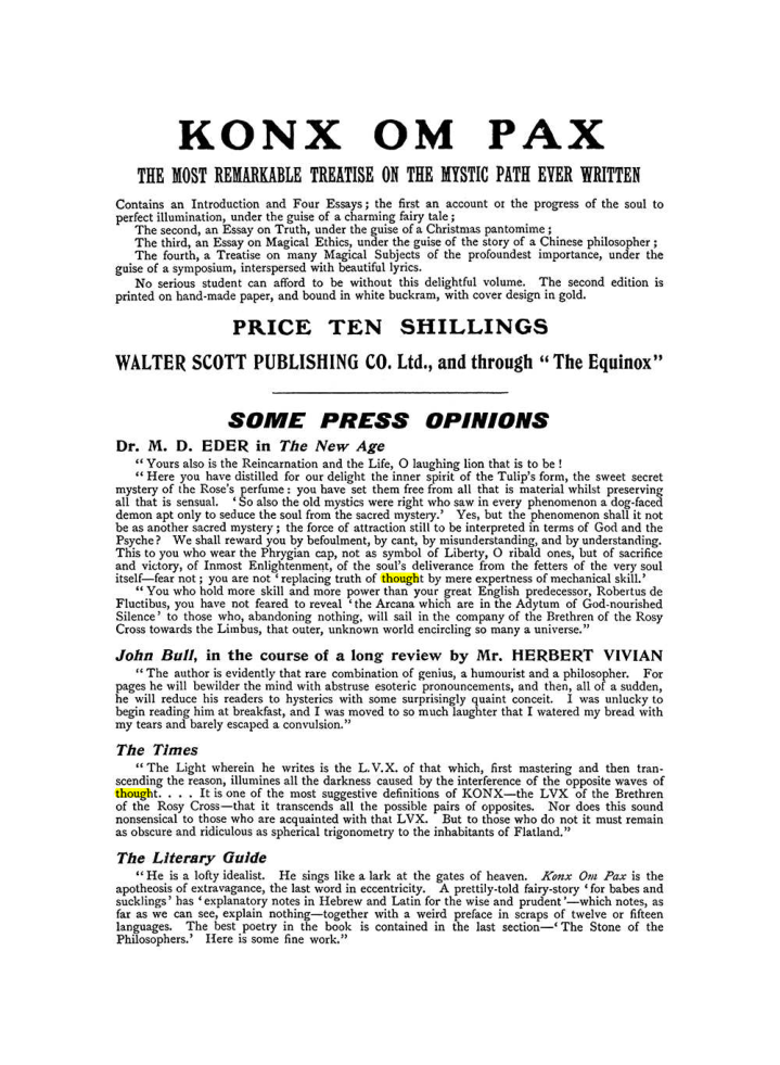 Original scan of The Equinox (Volume I, Number X), PDF page 602