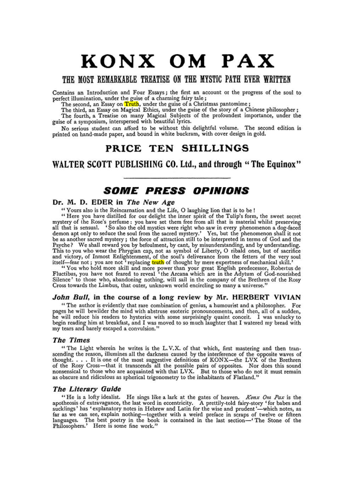 Original scan of The Equinox (Volume I, Number X), PDF page 602