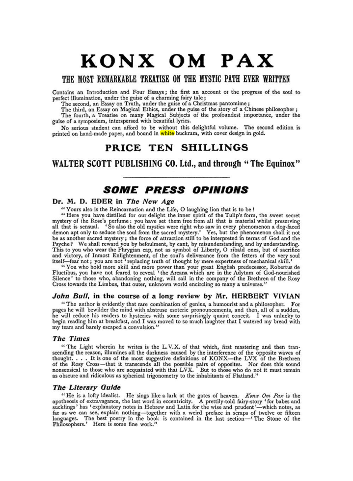 Original scan of The Equinox (Volume I, Number X), PDF page 602