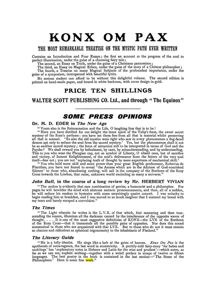 Original scan of The Equinox (Volume I, Number X), PDF page 602