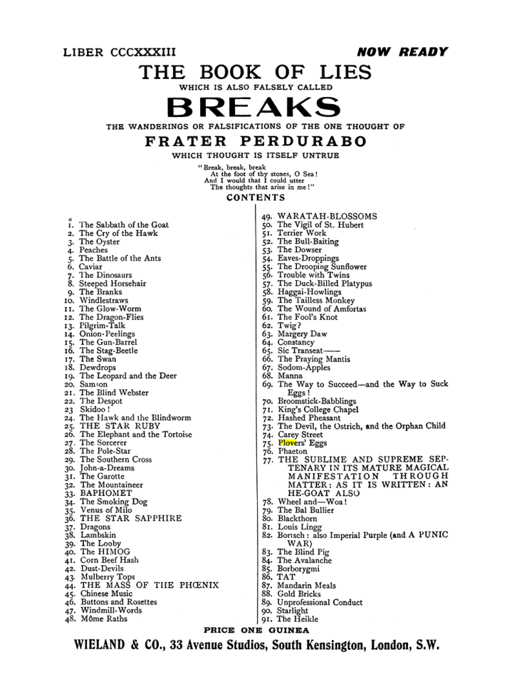 Original scan of The Equinox (Volume I, Number X), PDF page 609