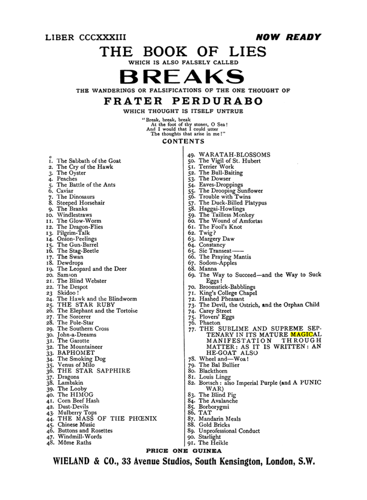 Original scan of The Equinox (Volume I, Number X), PDF page 609