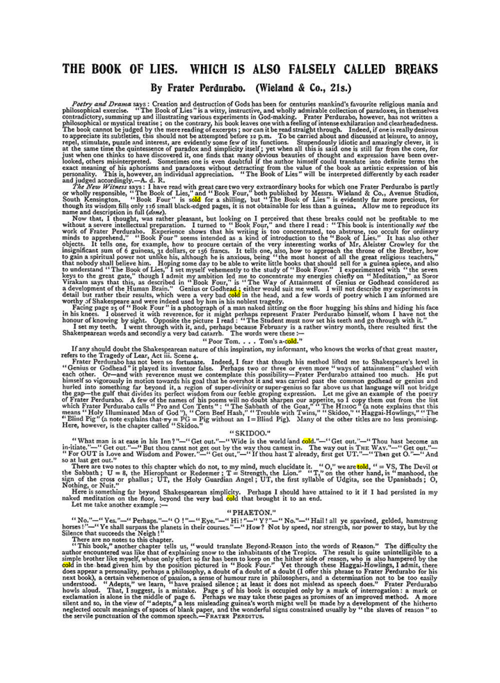 Original scan of The Equinox (Volume I, Number X), PDF page 610