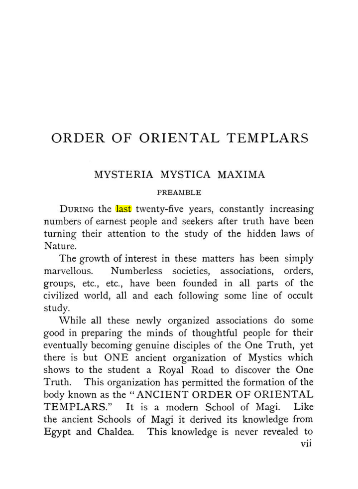 Original scan of The Equinox (Volume I, Number X), PDF page 7
