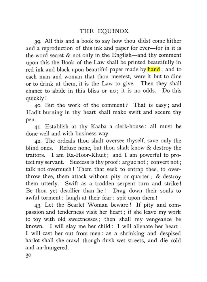 Original scan of The Equinox (Volume I, Number X), PDF page 70
