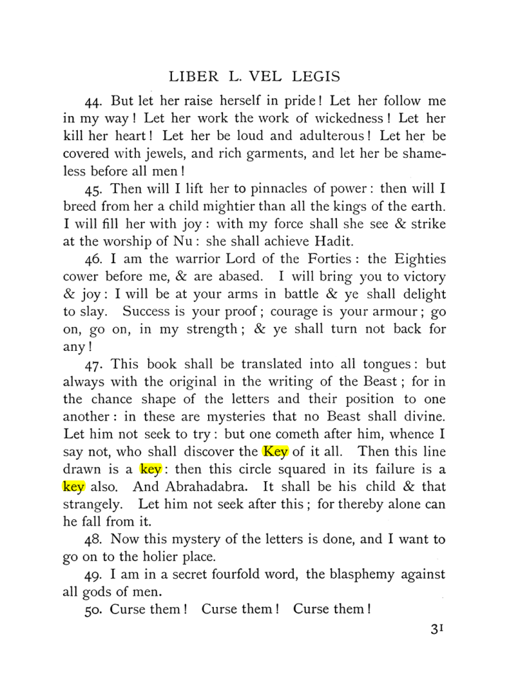 Original scan of The Equinox (Volume I, Number X), PDF page 71