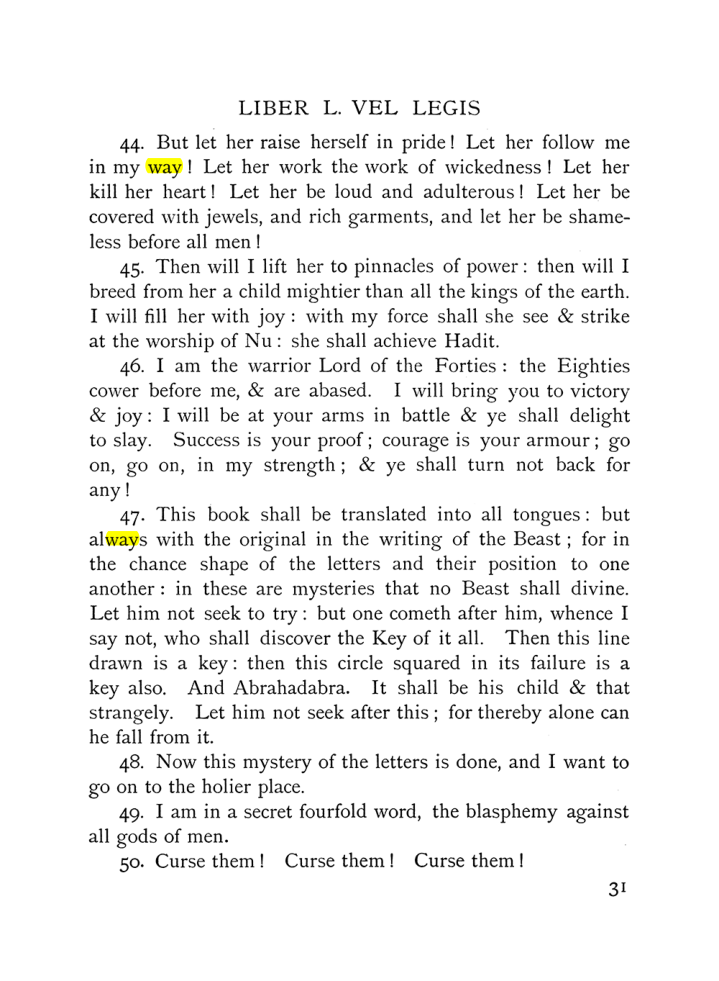 Original scan of The Equinox (Volume I, Number X), PDF page 71