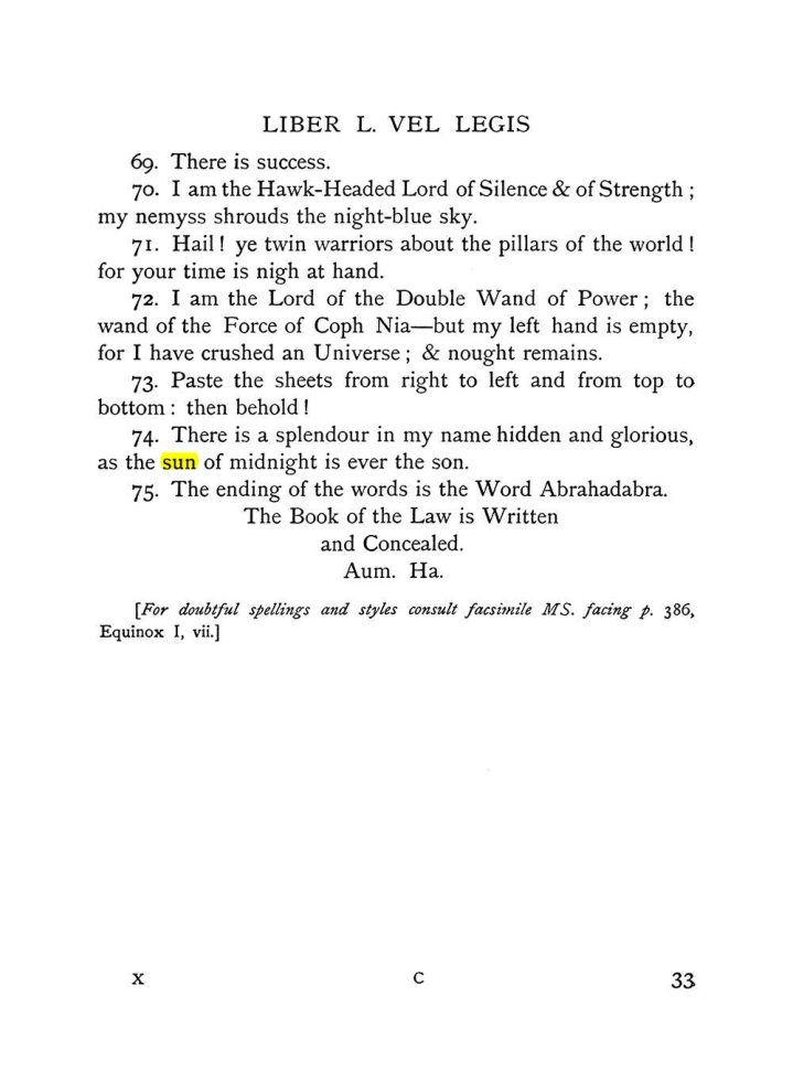 Original scan of The Equinox (Volume I, Number X), PDF page 73