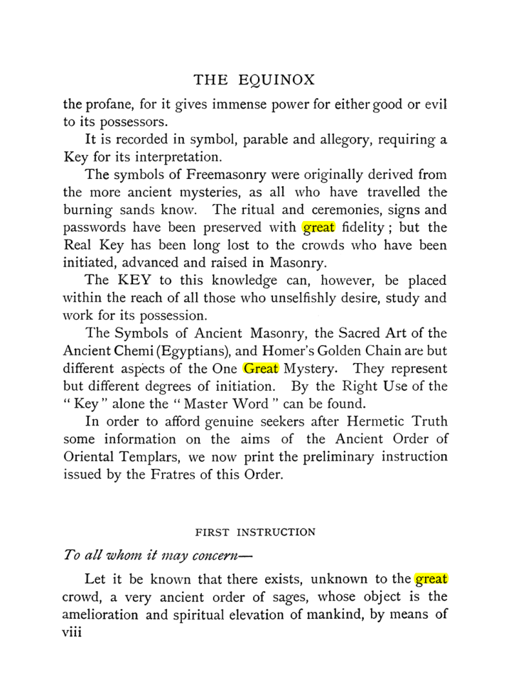 Original scan of The Equinox (Volume I, Number X), PDF page 8