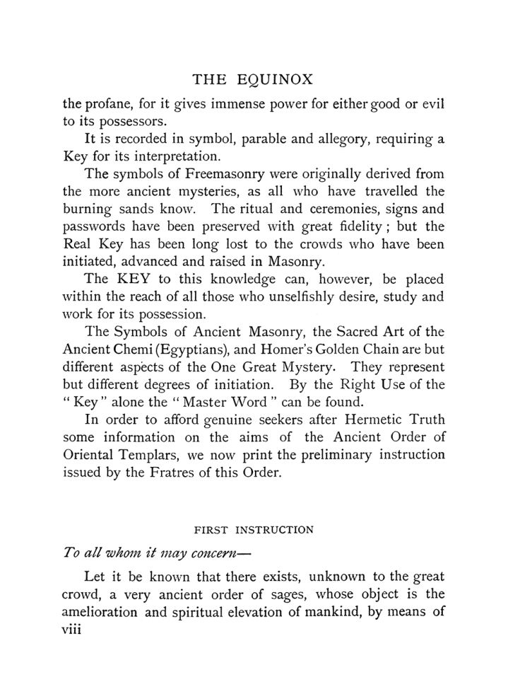 Original scan of The Equinox (Volume I, Number X), PDF page 8