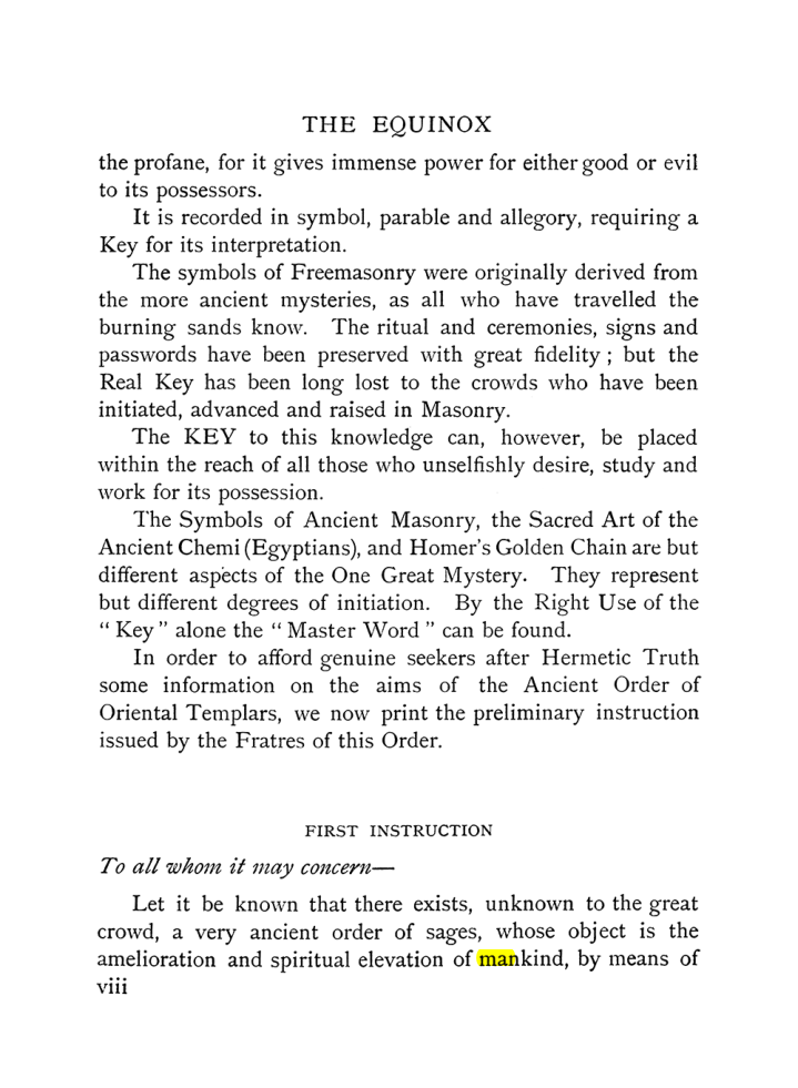 Original scan of The Equinox (Volume I, Number X), PDF page 8