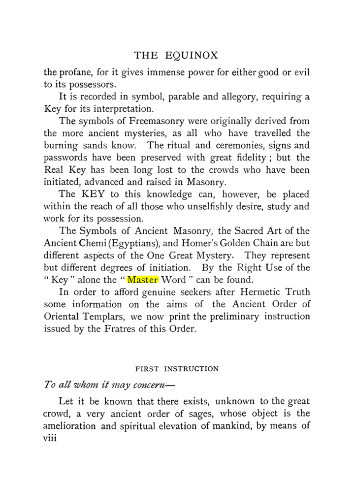 Original scan of The Equinox (Volume I, Number X), PDF page 8