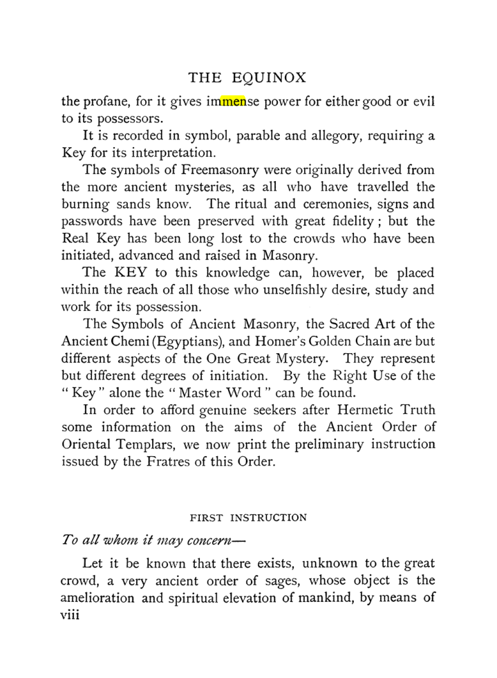 Original scan of The Equinox (Volume I, Number X), PDF page 8
