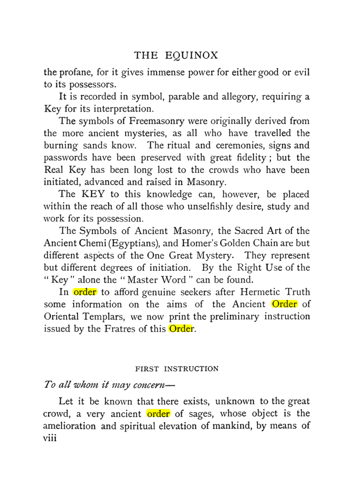 Original scan of The Equinox (Volume I, Number X), PDF page 8