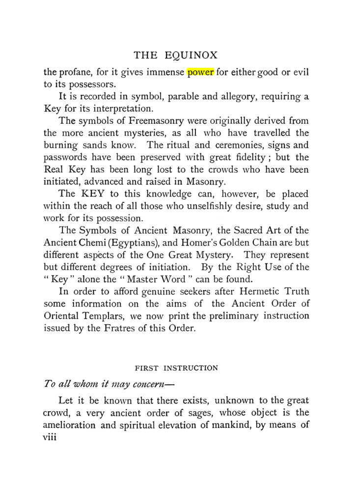 Original scan of The Equinox (Volume I, Number X), PDF page 8