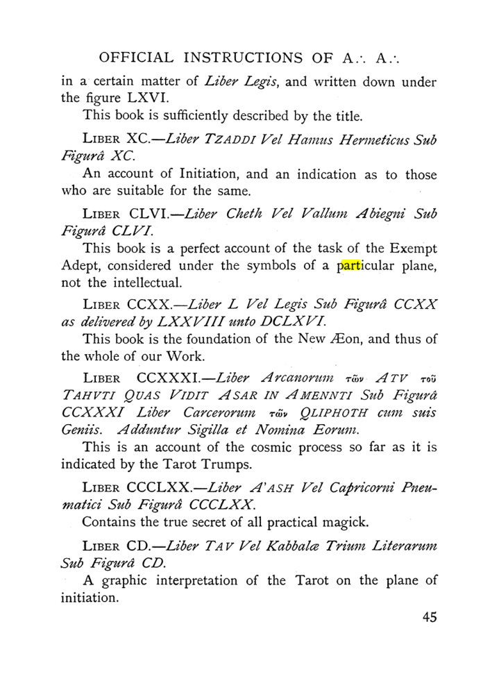 Original scan of The Equinox (Volume I, Number X), PDF page 85