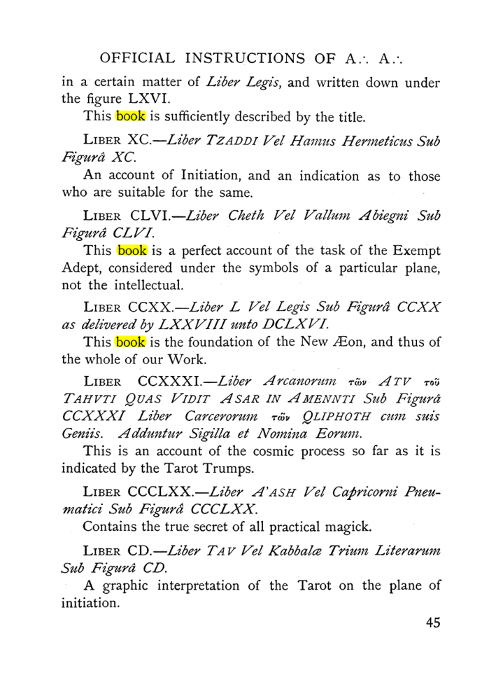 Original scan of The Equinox (Volume I, Number X), PDF page 85