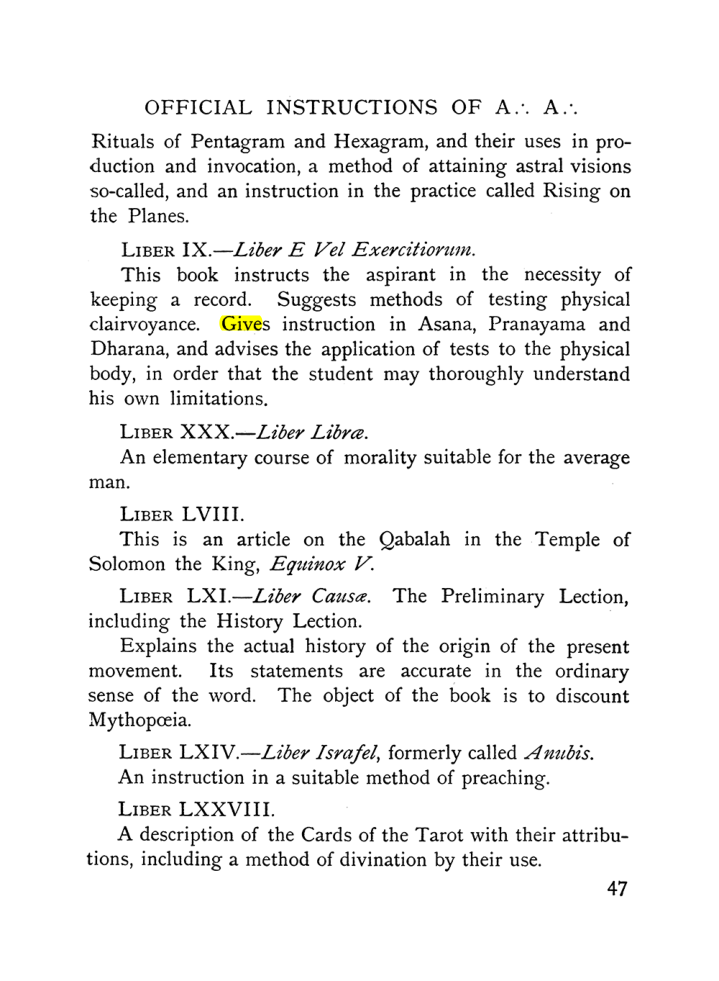 Original scan of The Equinox (Volume I, Number X), PDF page 87