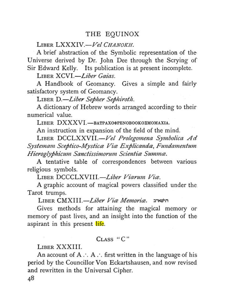 Original scan of The Equinox (Volume I, Number X), PDF page 88