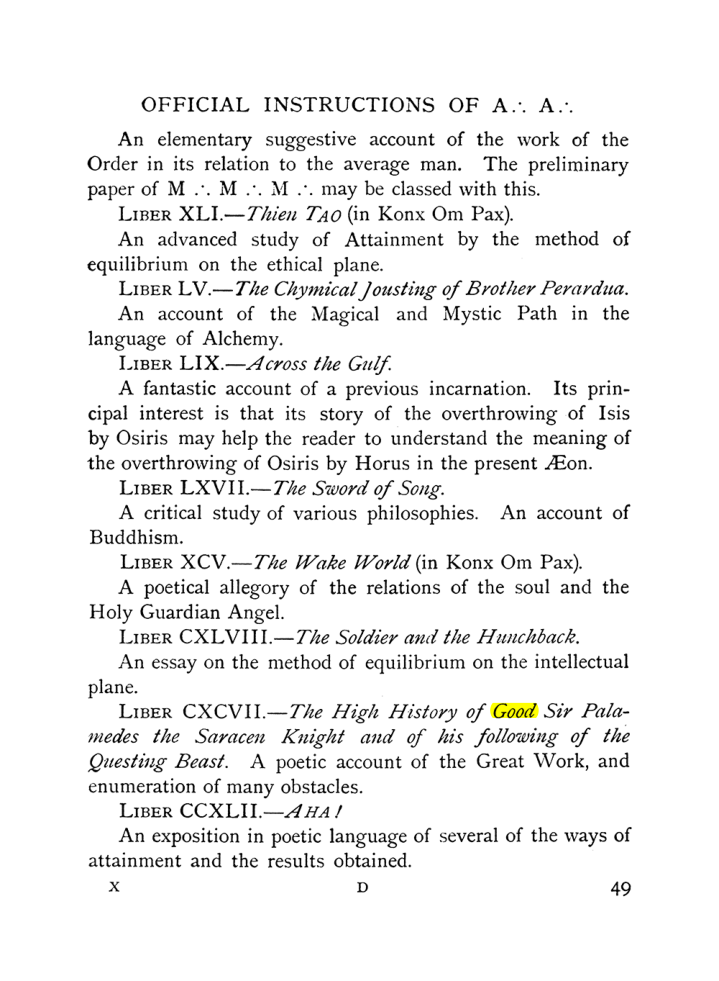 Original scan of The Equinox (Volume I, Number X), PDF page 89