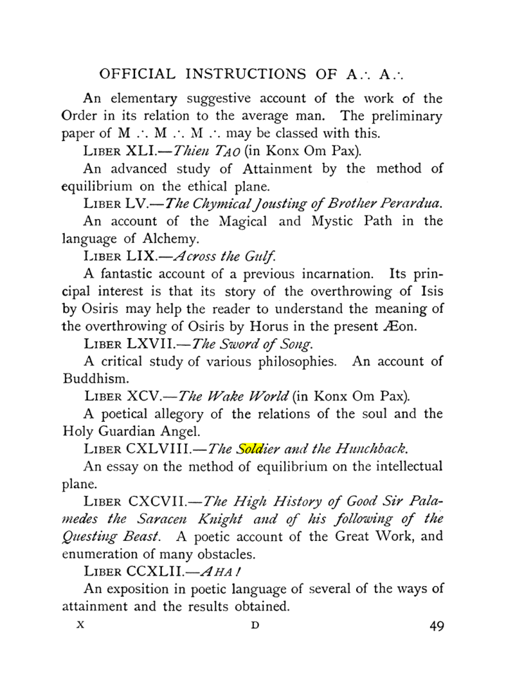 Original scan of The Equinox (Volume I, Number X), PDF page 89
