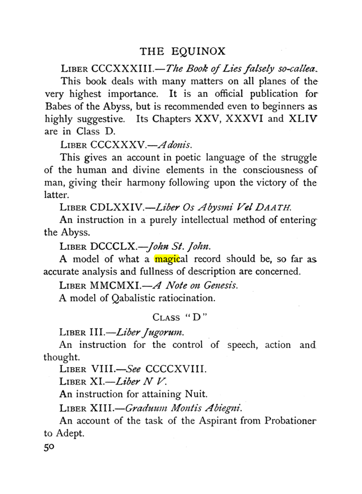 Original scan of The Equinox (Volume I, Number X), PDF page 90