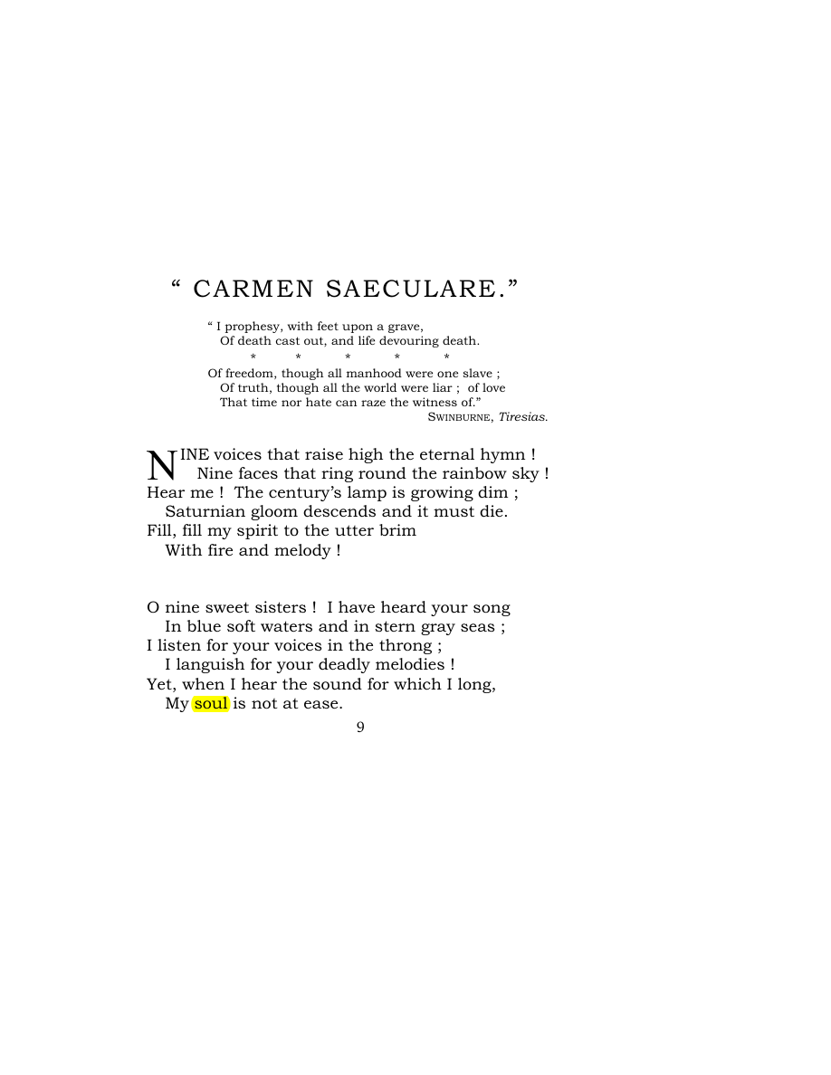 Original scan of Carmen Saeculare, PDF page 11