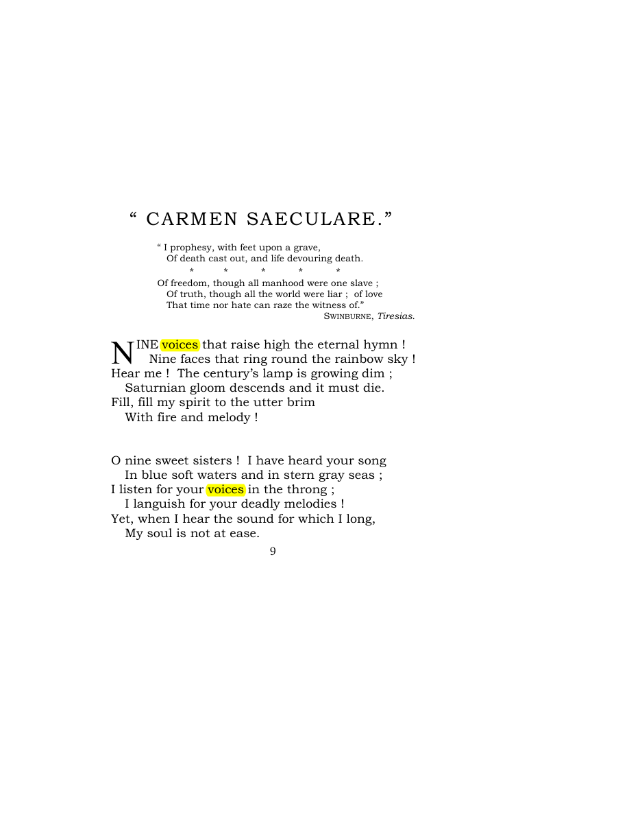 Original scan of Carmen Saeculare, PDF page 11