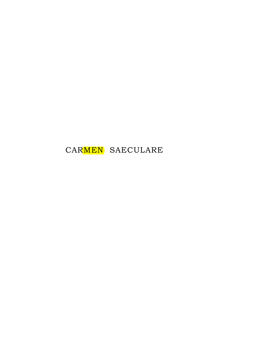 Original scan of Carmen Saeculare, PDF page 3