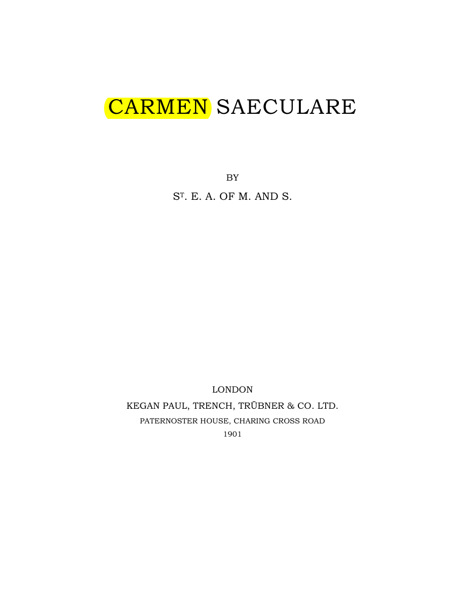 Original scan of Carmen Saeculare, PDF page 5