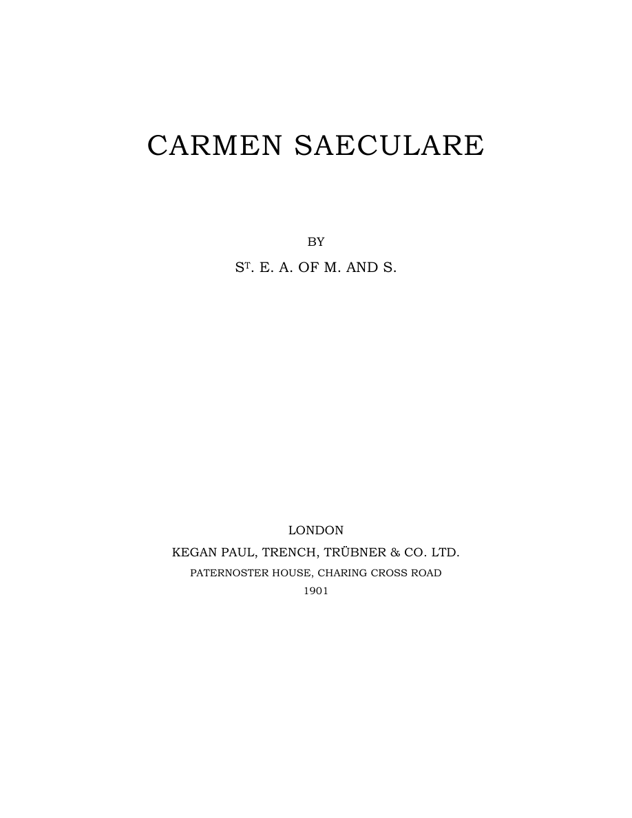 Original scan of Carmen Saeculare, PDF page 5
