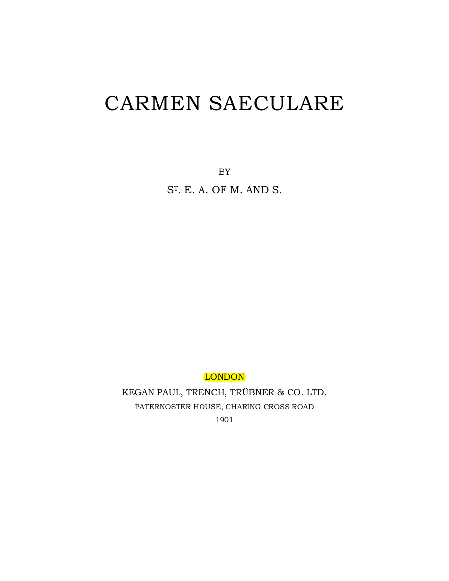 Original scan of Carmen Saeculare, PDF page 5