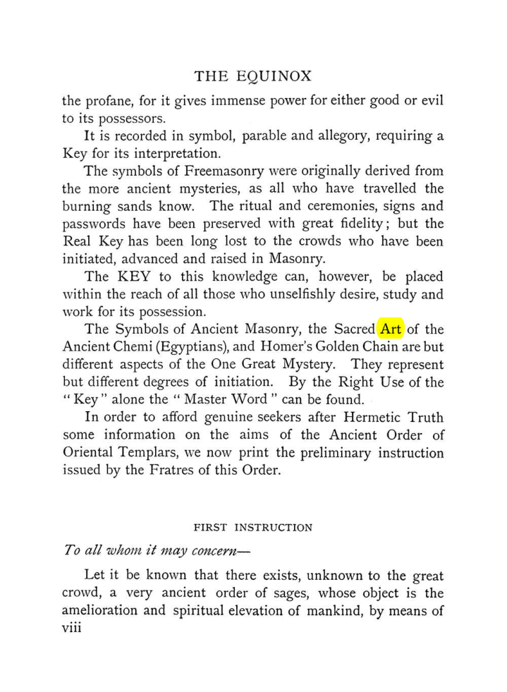Original scan of The Equinox (Volume I, Number VIII), PDF page 14