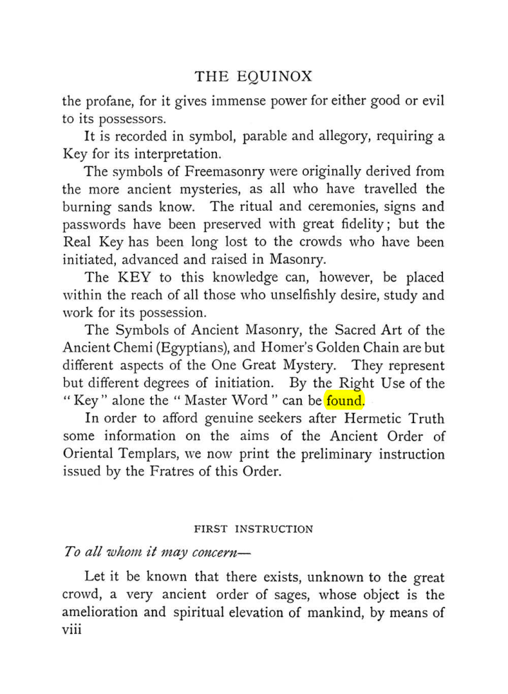 Original scan of The Equinox (Volume I, Number VIII), PDF page 14