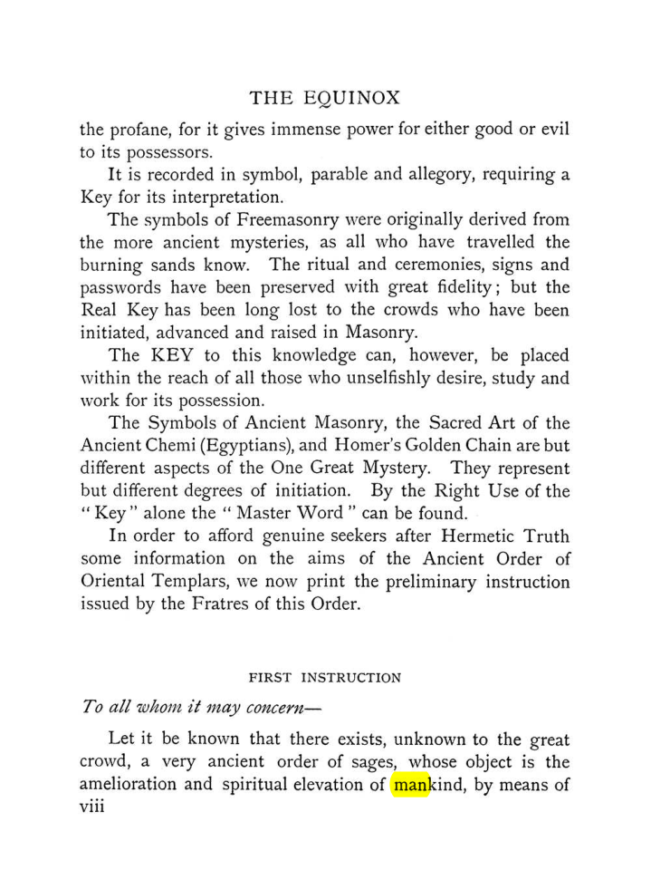 Original scan of The Equinox (Volume I, Number VIII), PDF page 14