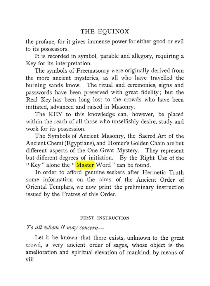 Original scan of The Equinox (Volume I, Number VIII), PDF page 14