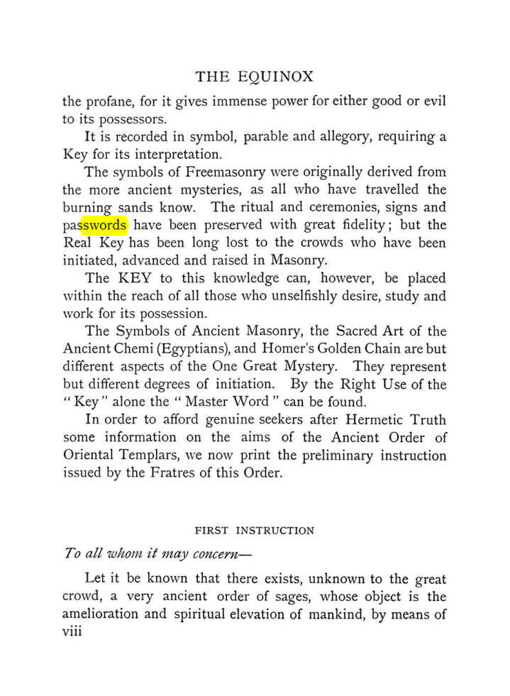 Original scan of The Equinox (Volume I, Number VIII), PDF page 14