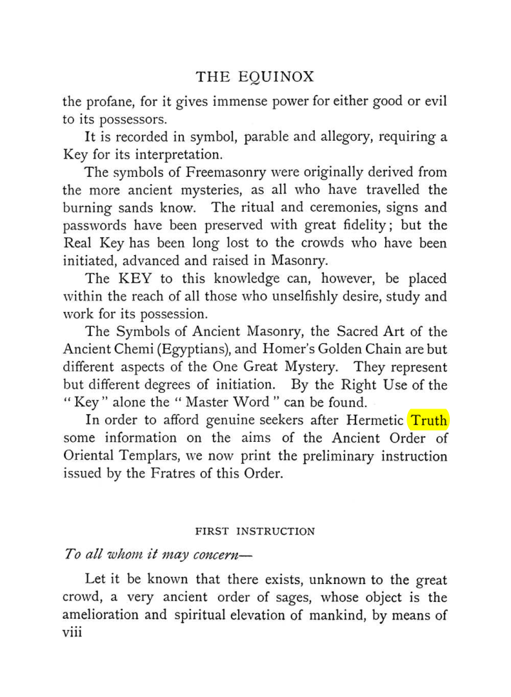 Original scan of The Equinox (Volume I, Number VIII), PDF page 14