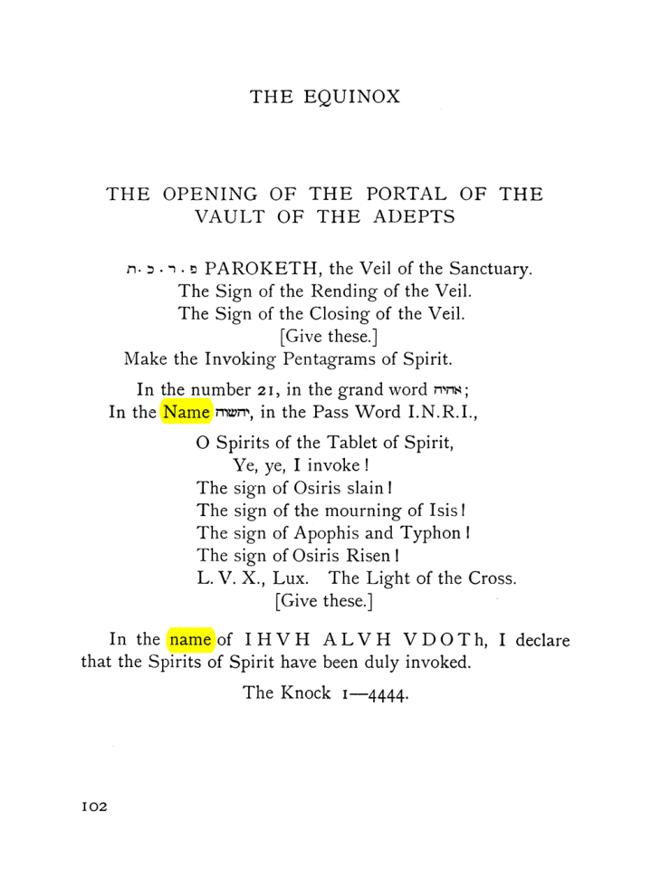 Original scan of The Equinox (Volume I, Number VIII), PDF page 144