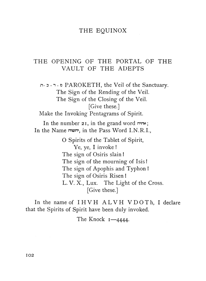 Original scan of The Equinox (Volume I, Number VIII), PDF page 144