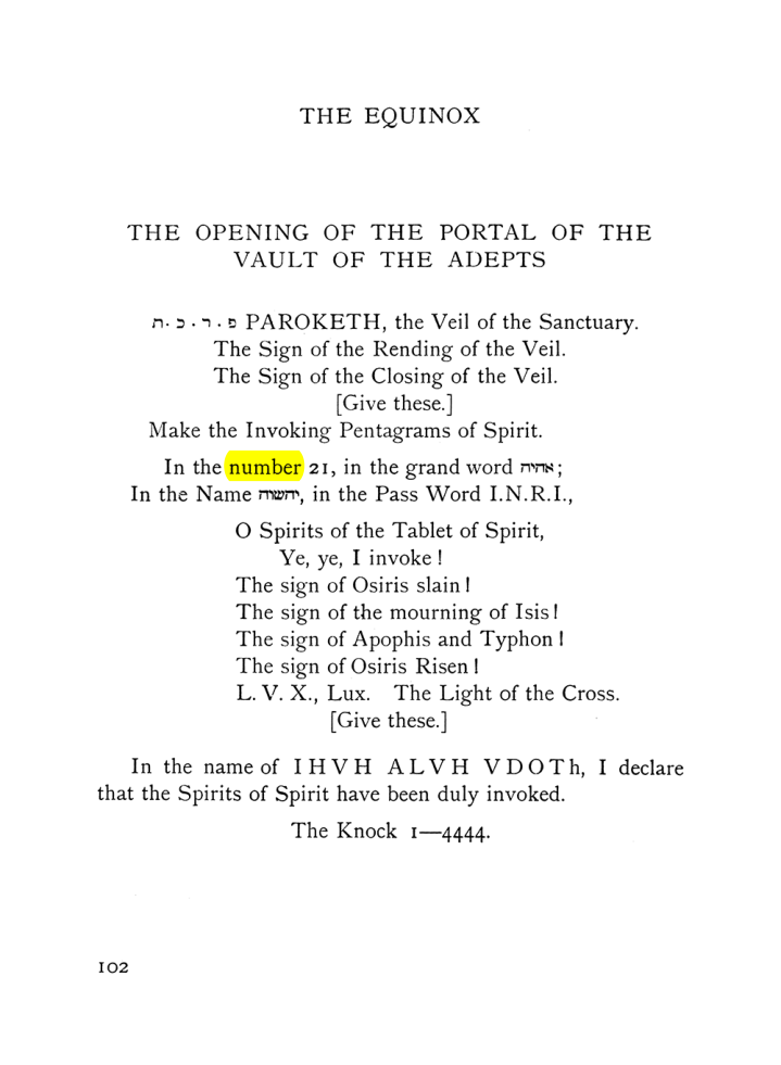 Original scan of The Equinox (Volume I, Number VIII), PDF page 144