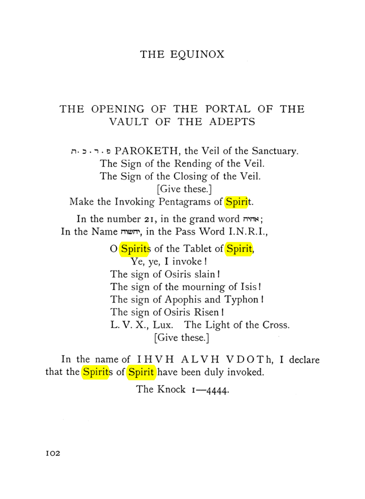 Original scan of The Equinox (Volume I, Number VIII), PDF page 144