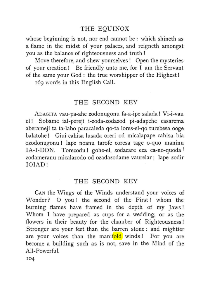 Original scan of The Equinox (Volume I, Number VIII), PDF page 146