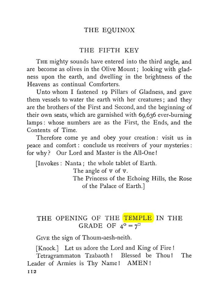 Original scan of The Equinox (Volume I, Number VIII), PDF page 154