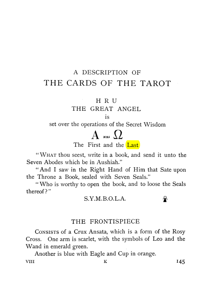 Original scan of The Equinox (Volume I, Number VIII), PDF page 187