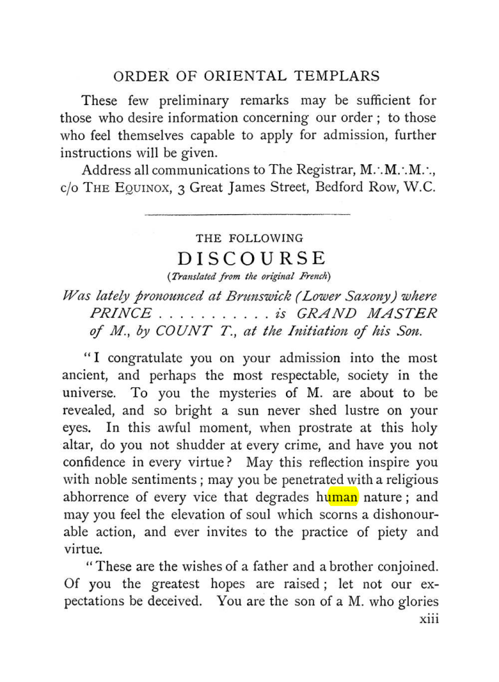 Original scan of The Equinox (Volume I, Number VIII), PDF page 19