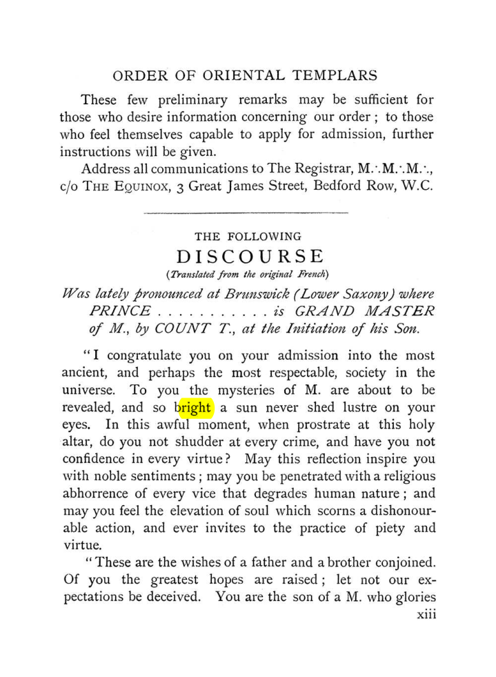 Original scan of The Equinox (Volume I, Number VIII), PDF page 19